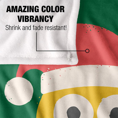 Green-Yellow-Red - Lifestyle - David Olenick Knuckle Silky Christmas Supersoft Blanket