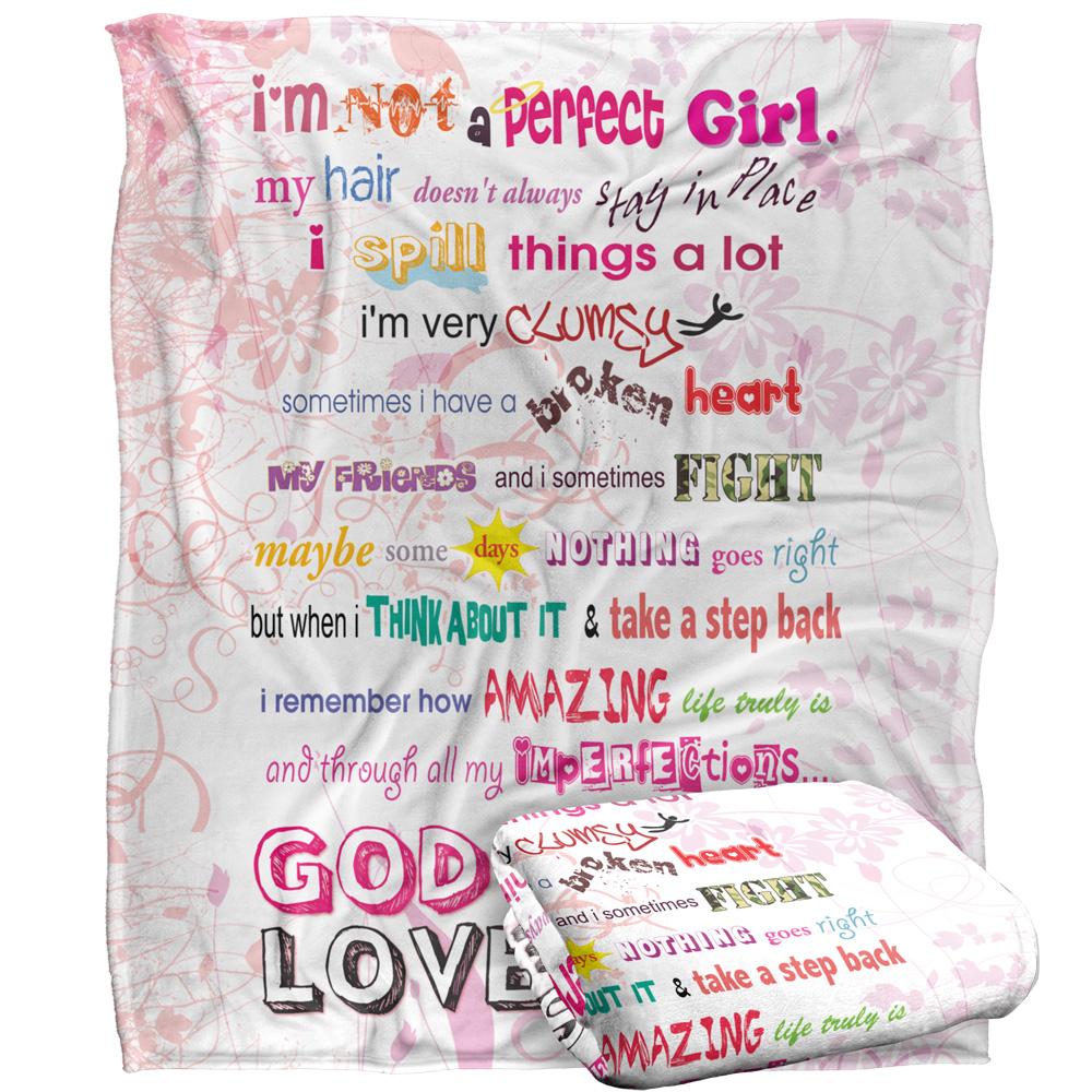 Multicoloured - Back - Slingshot Publishing Not Perfect Silky Supersoft Blanket
