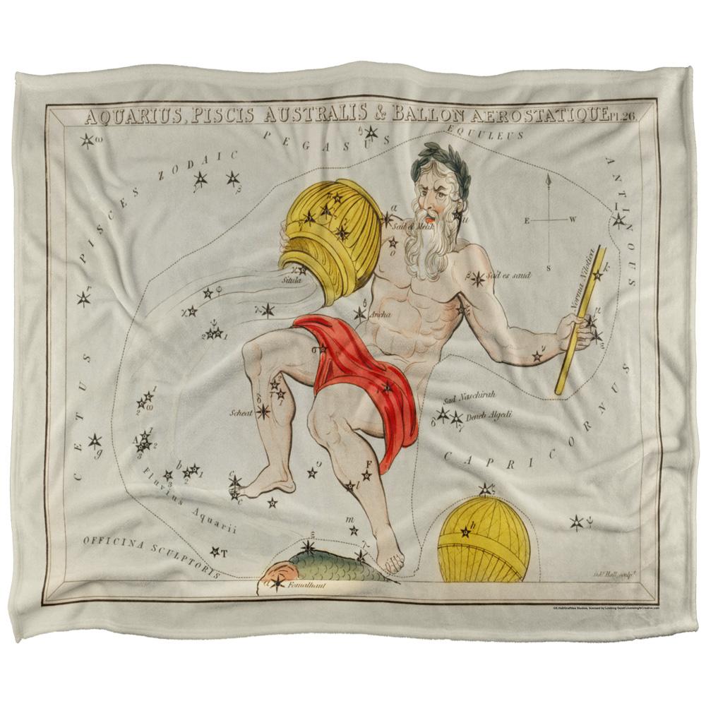 Multicoloured - Front - Graffitee Studios Vintage Aquarius Supersoft Blanket