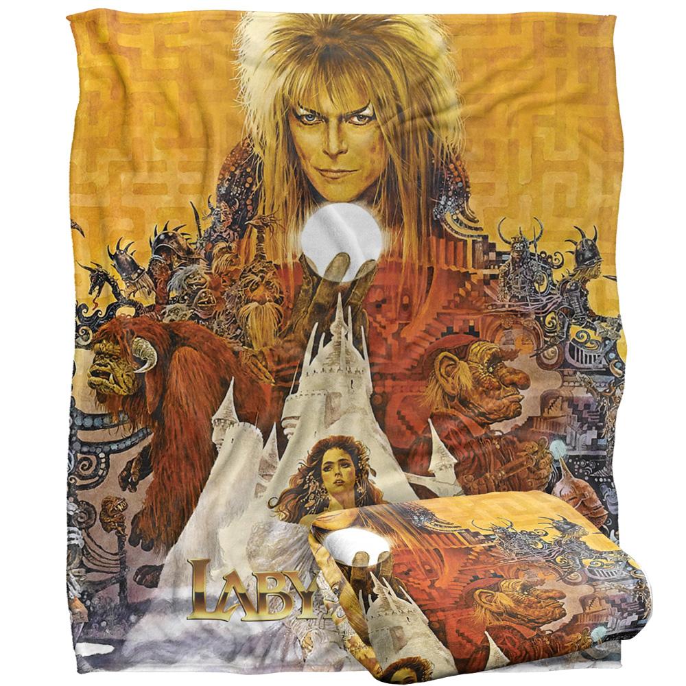 Brown - Back - Labyrinth Crystal Ball Silky Supersoft Blanket