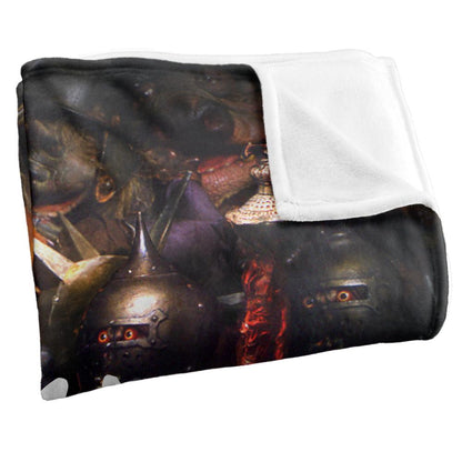 Black - Side - Labyrinth Say Your Right Words Silky Supersoft Blanket