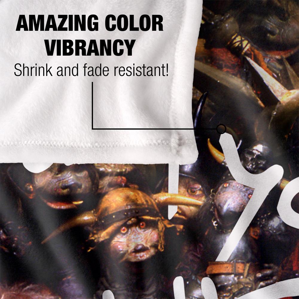 Black - Lifestyle - Labyrinth Say Your Right Words Silky Supersoft Blanket