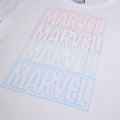 White - Side - Marvel Womens-Ladies Logo T-Shirt