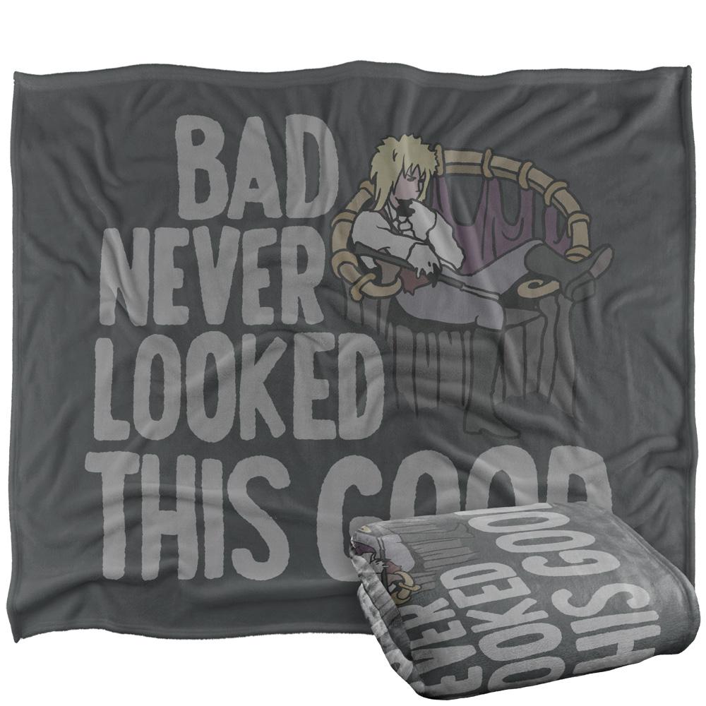 Black-Grey - Back - Labyrinth Bad Never Looked This Good Silky Supersoft Blanket