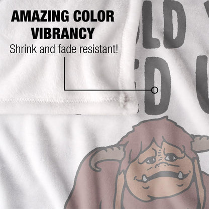 White-Brown - Lifestyle - Labyrinth Should You Need Us Silky Supersoft Blanket