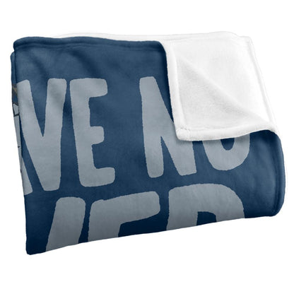 Blue - Side - Labyrinth Silky Labyrinth Supersoft Blanket