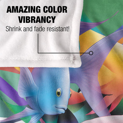 Multicoloured - Lifestyle - Royce McClure Silky Angelfish Kiss Supersoft Blanket