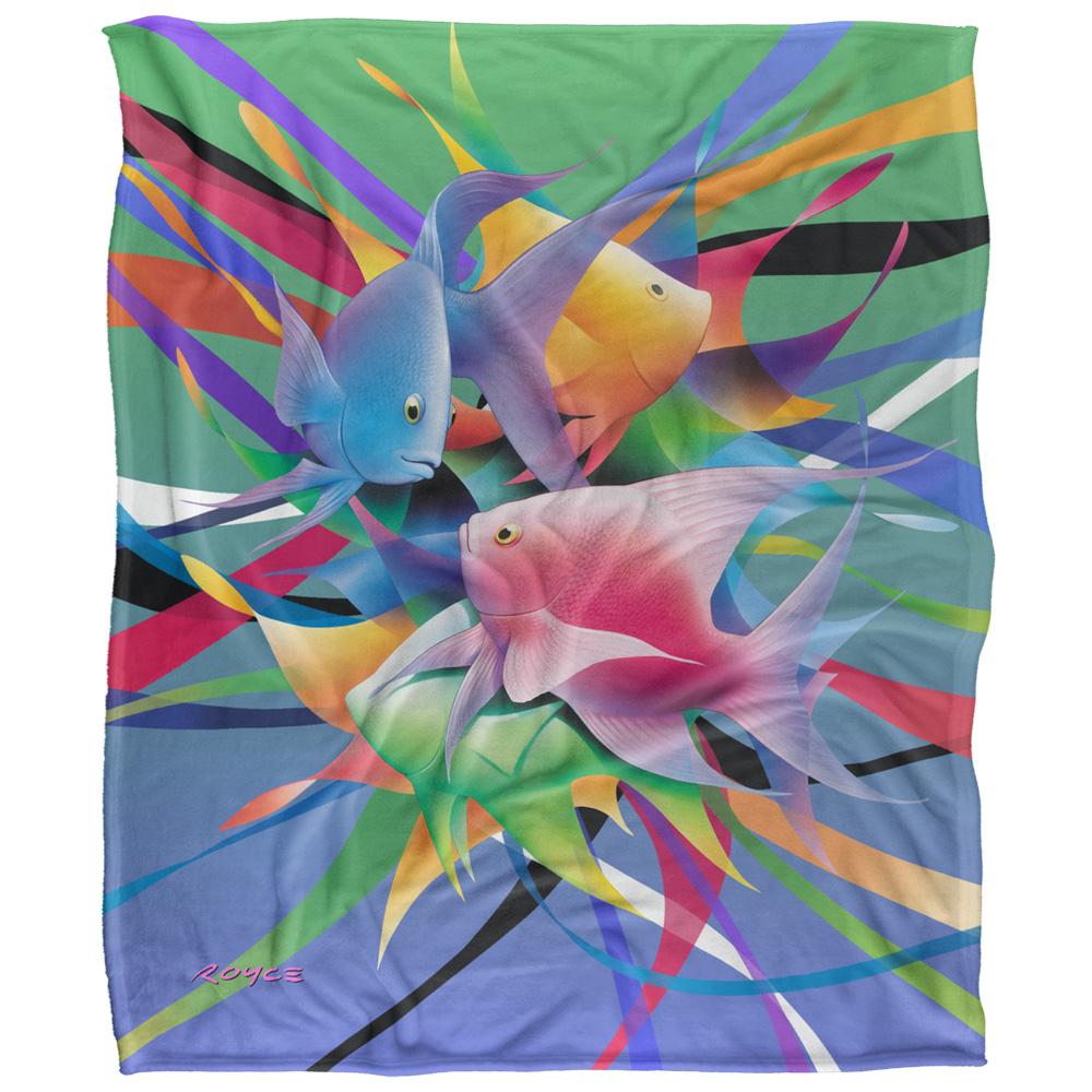 Multicoloured - Front - Royce McClure Silky Angelfish Kiss Supersoft Blanket