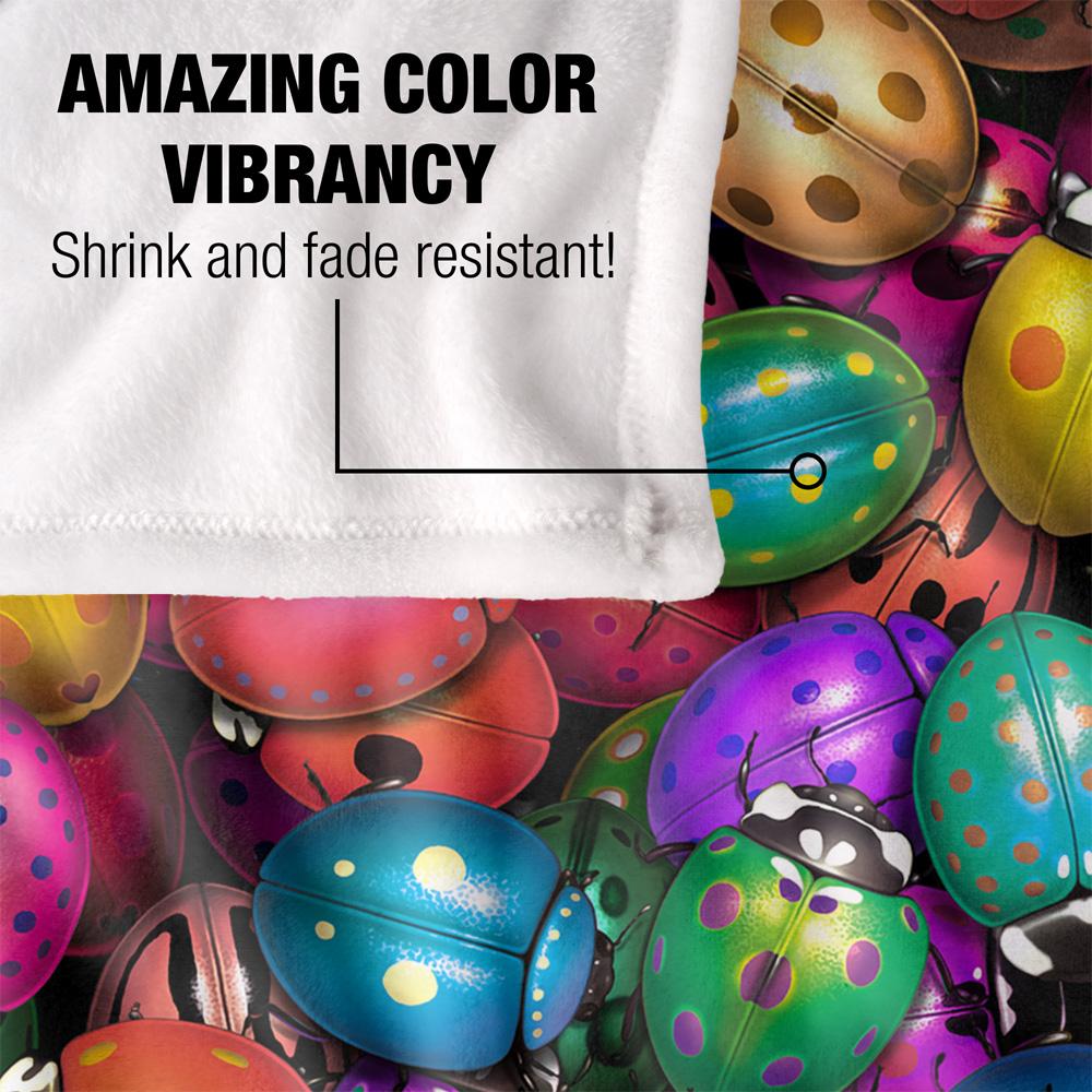 Multicoloured - Lifestyle - Royce McClure Silky Colourful Beetle Supersoft Blanket