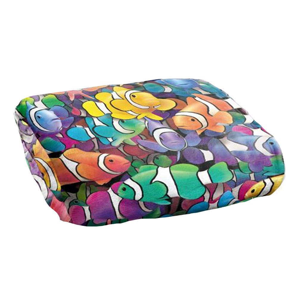 Multicoloured - Back - Royce McClure Clowning Around Clown Fish Silky Supersoft Blanket