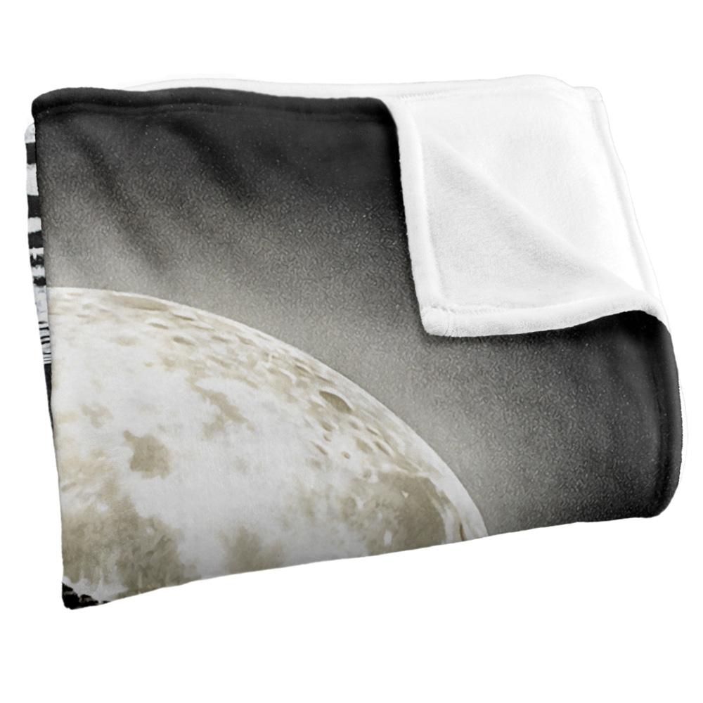 Black-White - Back - Royce McClure Silky Dolphin Supersoft Blanket