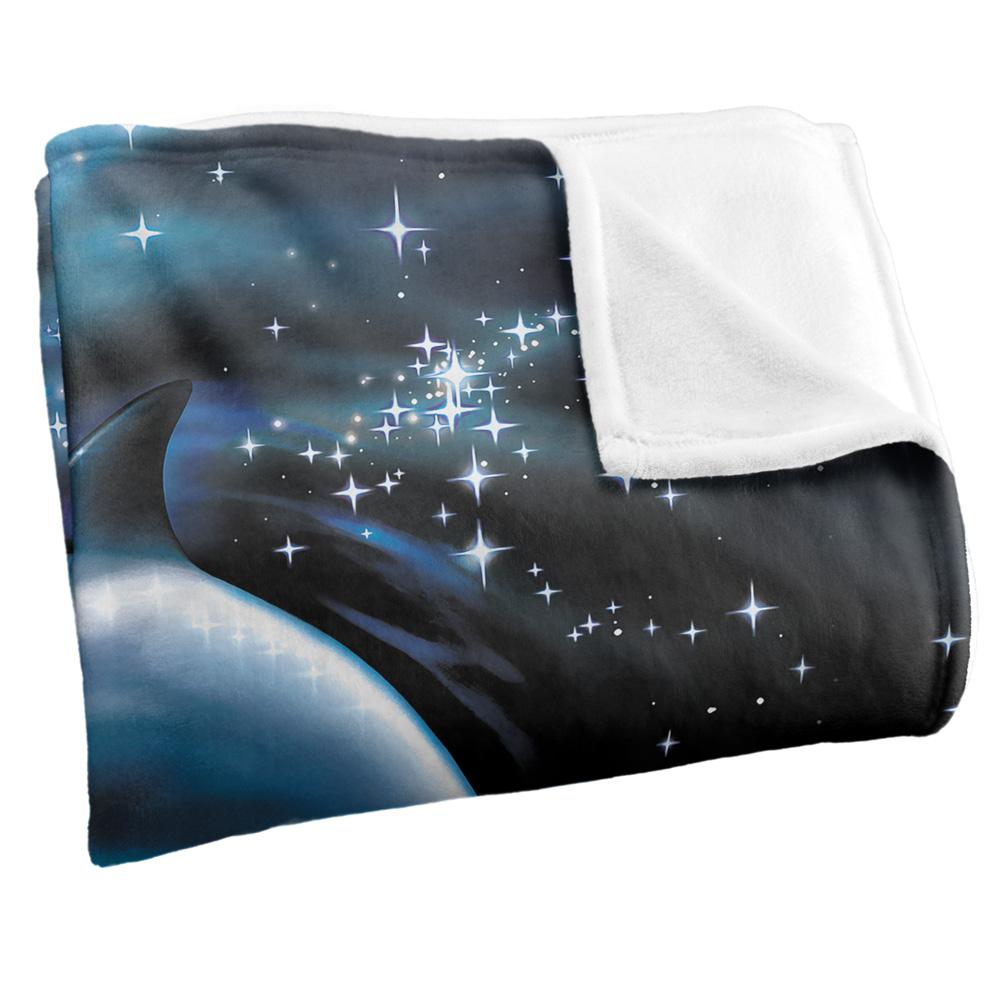 Multicoloured - Back - Royce McClure Silky Dolphin Planet Supersoft Blanket