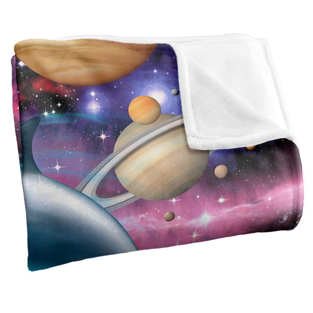Multicoloured - Side - Royce McClure Silky Dolphin Universe Supersoft Blanket
