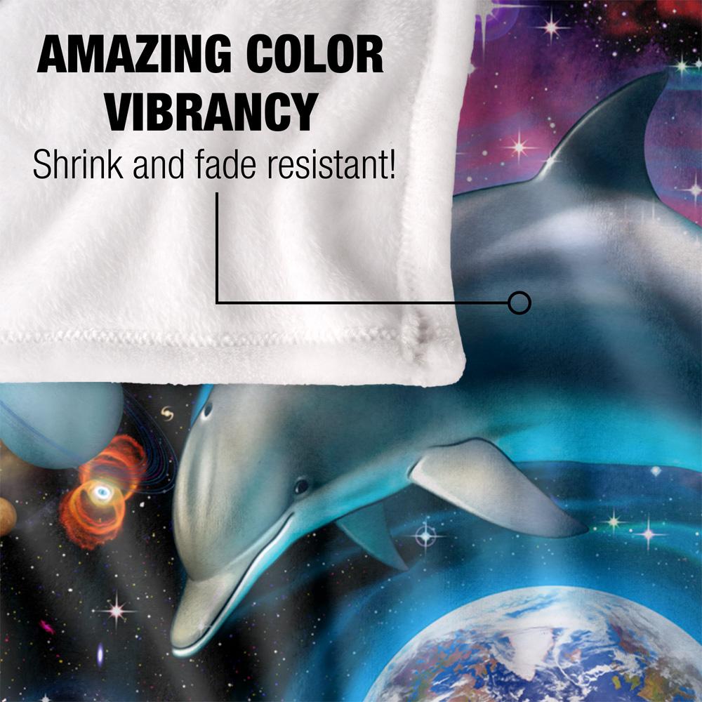 Multicoloured - Lifestyle - Royce McClure Silky Dolphin Universe Supersoft Blanket