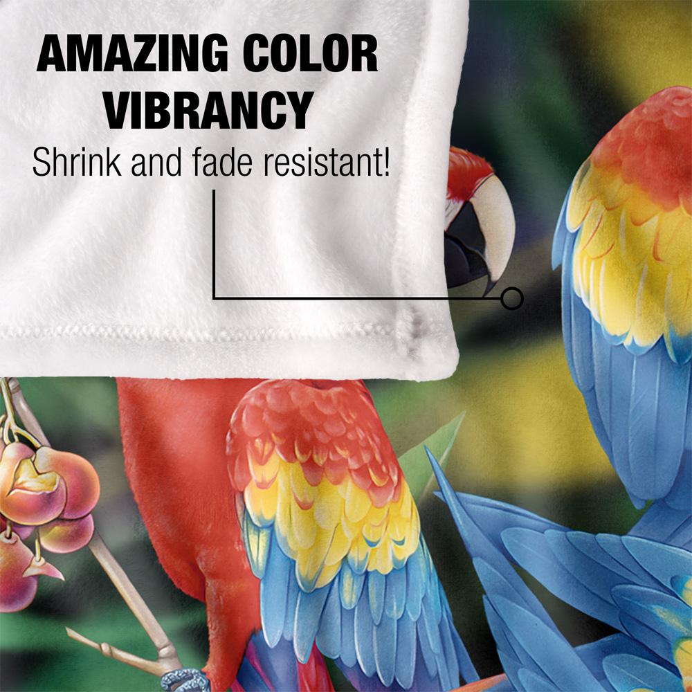 Multicoloured - Lifestyle - Royce McClure Silky Macaws Supersoft Blanket