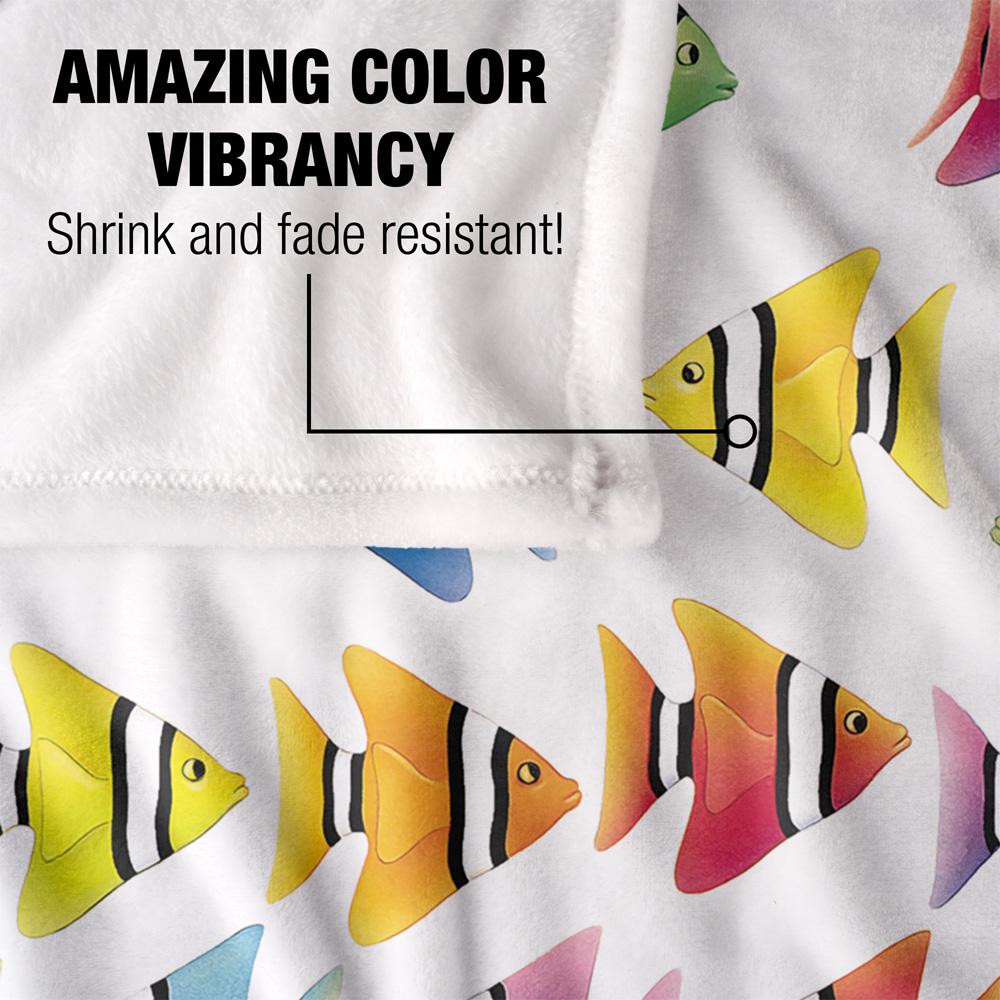 Multicoloured - Lifestyle - Royce McClure Silky Zig Zag Tropical Fish Supersoft Blanket