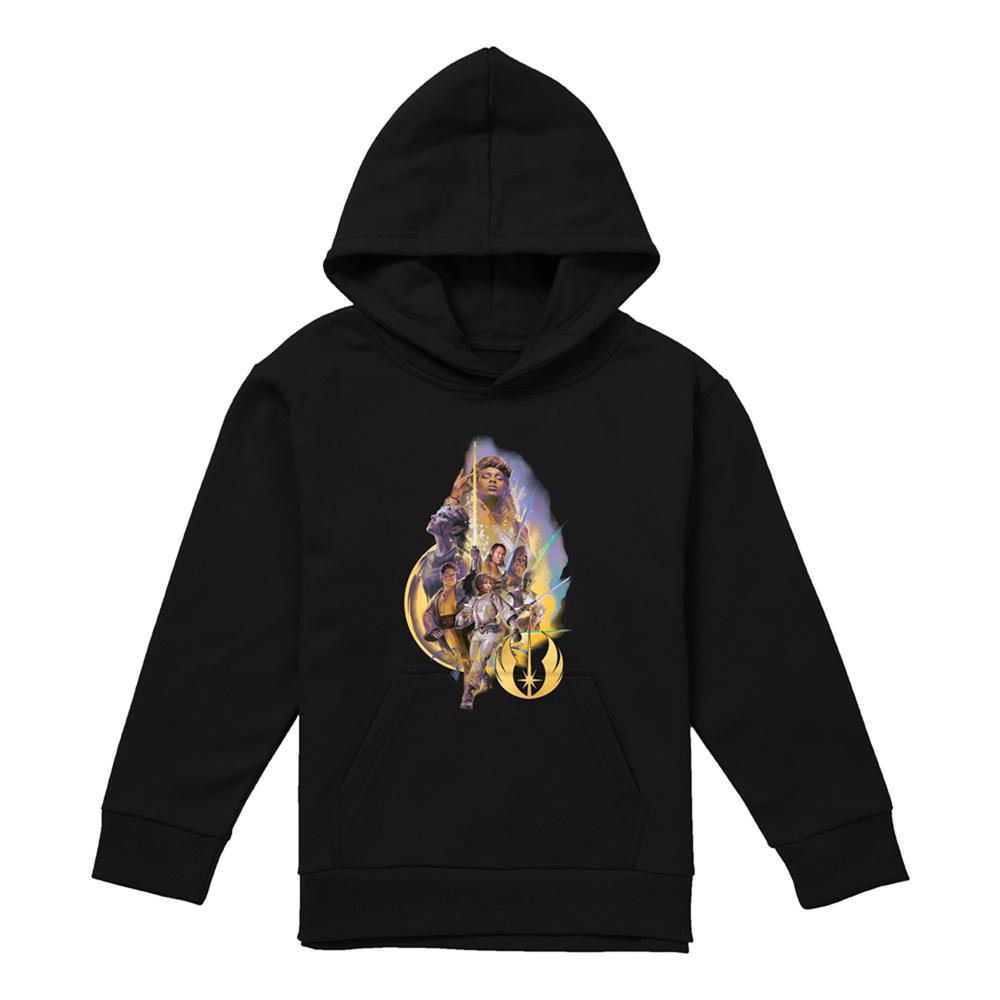 Navy - Lifestyle - Disney Star Wars Childrens-Kids The Acolyte High Republic Group Poster Hoodie
