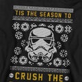 Athletic Heather - Back - Disney Star Wars Childrens-Kids Crush The Resistance This Christmas Hoodie