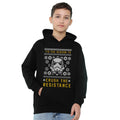 Navy - Front - Disney Star Wars Childrens-Kids Crush The Resistance This Christmas Hoodie