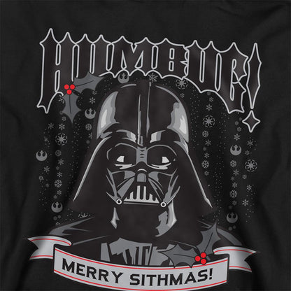 Black - Back - Disney Star Wars Childrens-Kids Humbug Merry Sithmas! Darth Vader Christmas Hoodie