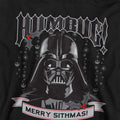 Navy - Back - Disney Star Wars Childrens-Kids Humbug Merry Sithmas! Darth Vader Christmas Hoodie