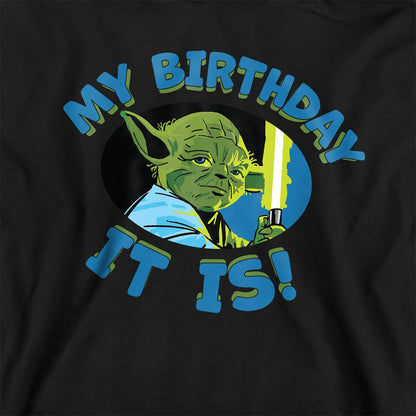 Navy - Back - Disney Star Wars Childrens-Kids My Birthday It Is Hoodie