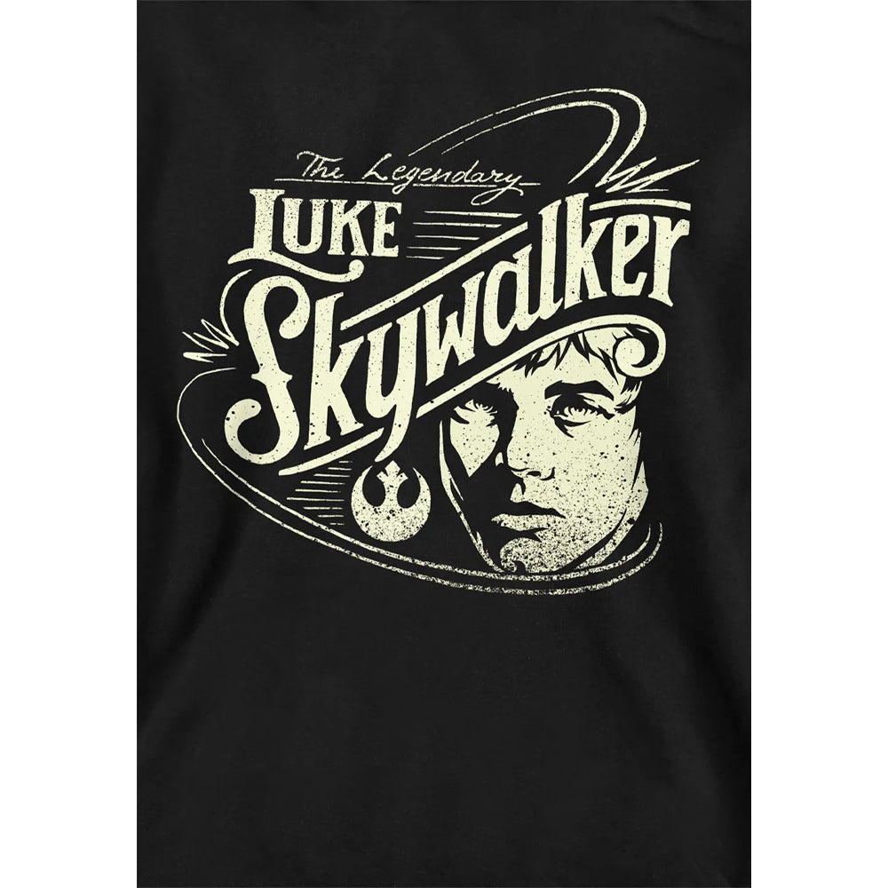Black - Side - Star Wars Childrens-Kids War Hero Luke Skywalker Hoodie