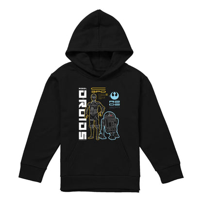 Navy - Lifestyle - Star Wars Childrens-Kids Rebel Droids Hoodie
