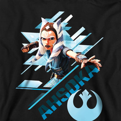 Navy - Back - Star Wars Childrens-Kids Ahsoka Tano Stance Hoodie