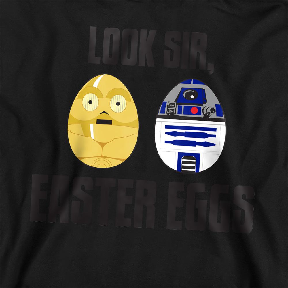 Navy - Back - Star Wars Childrens-Kids Look Sir, Easter Eggs Hoodie