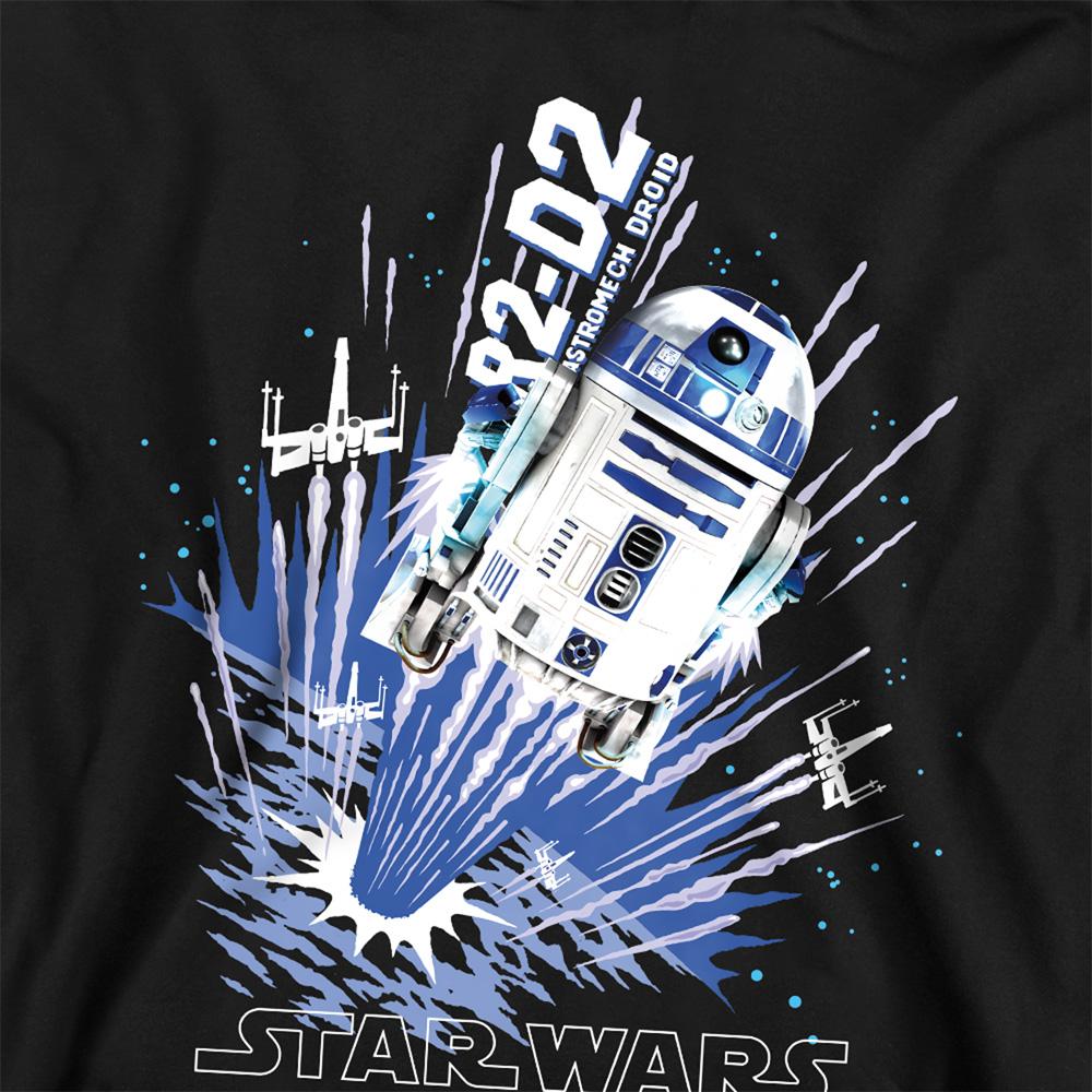 Navy - Back - Star Wars Childrens-Kids Blast Off R2-D2 Hoodie