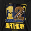 Black - Back - Disney Star Wars Childrens-Kids C3PO Chewbacca 12th Birthday Hoodie