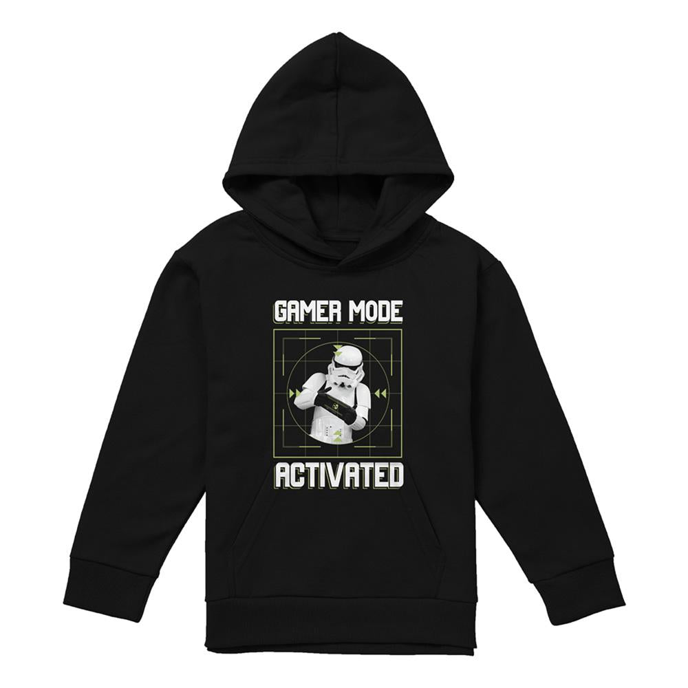Black - Lifestyle - Star Wars Childrens-Kids Gamer Mode Stormtrooper Hoodie