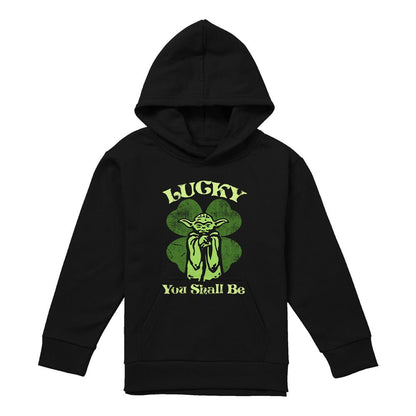 Navy - Lifestyle - Star Wars Childrens-Kids Lucky Yoda St Patricks Day Hoodie