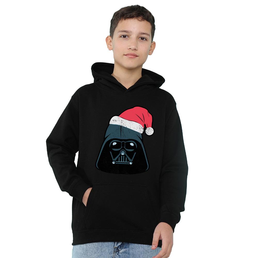 Athletic Heather - Front - Star Wars Childrens-Kids Darth Vader Santa Hoodie