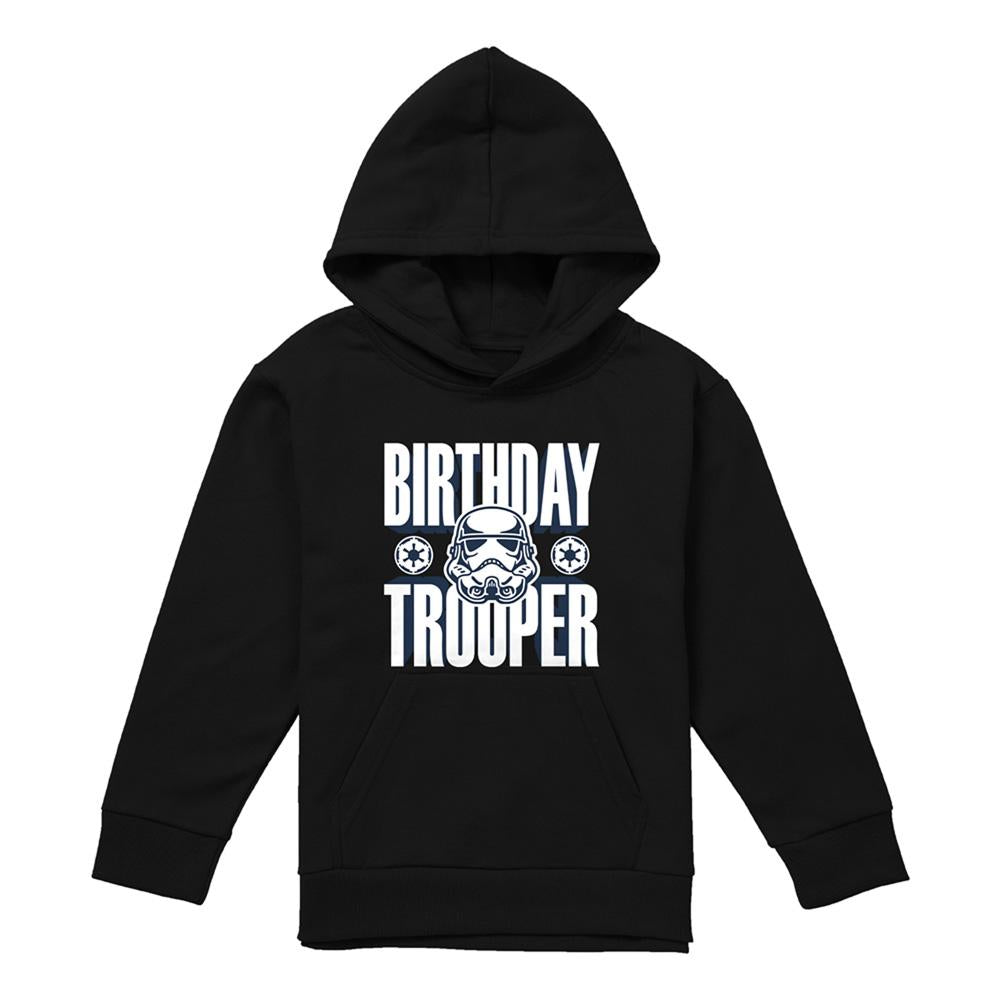 Black - Lifestyle - Disney Star Wars Childrens-Kids Trooper Birthday Hoodie