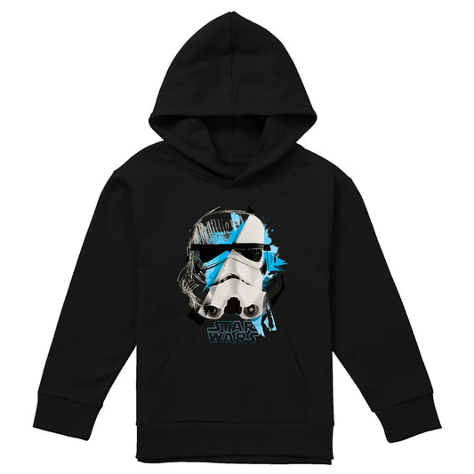 Black - Front - Star Wars Childrens-Kids Stormtrooper Cuts Hoodie