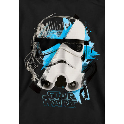 Black - Side - Star Wars Childrens-Kids Stormtrooper Cuts Hoodie