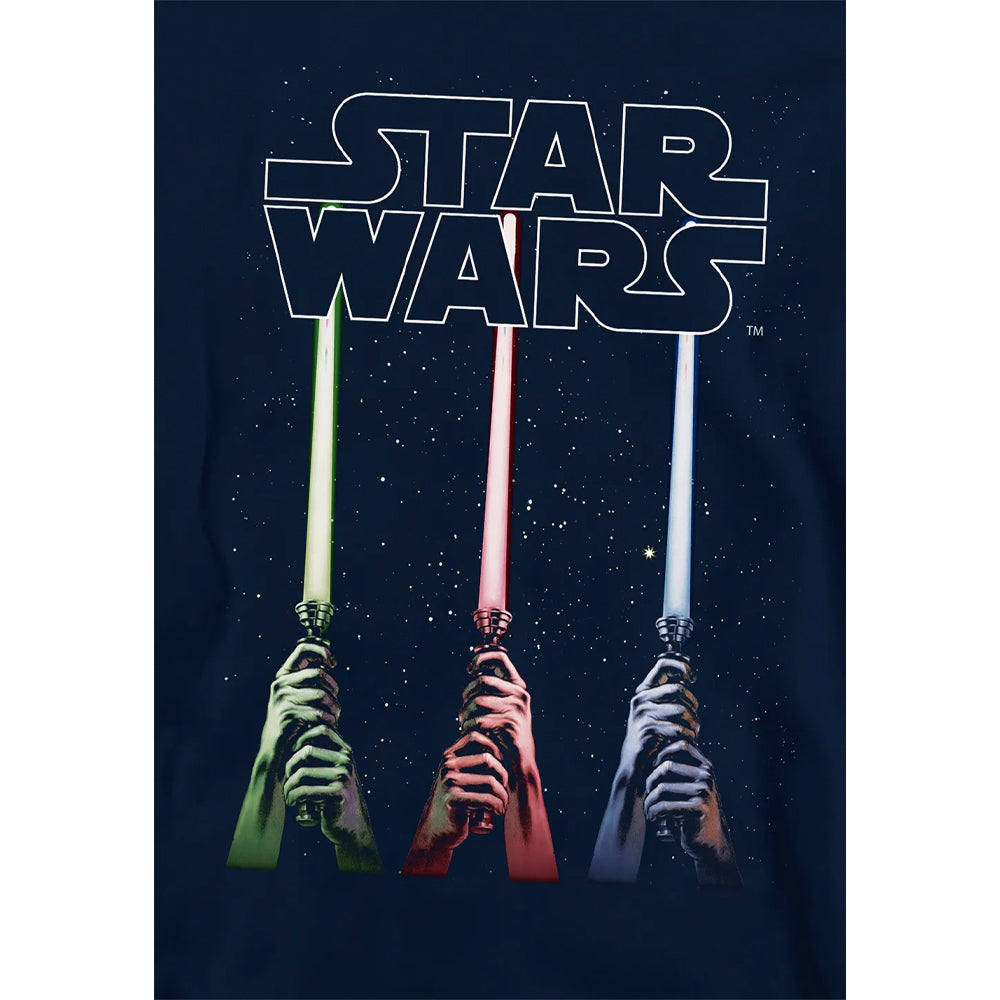 Black - Pack Shot - Star Wars Childrens-Kids Lightsaber Hoodie