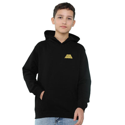 Black - Front - Star Wars Childrens-Kids Galactic Empire Hoodie