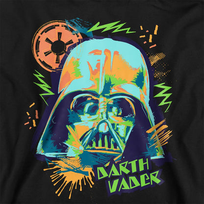 Navy - Back - Star Wars Childrens-Kids 90s Darth Vader Hoodie