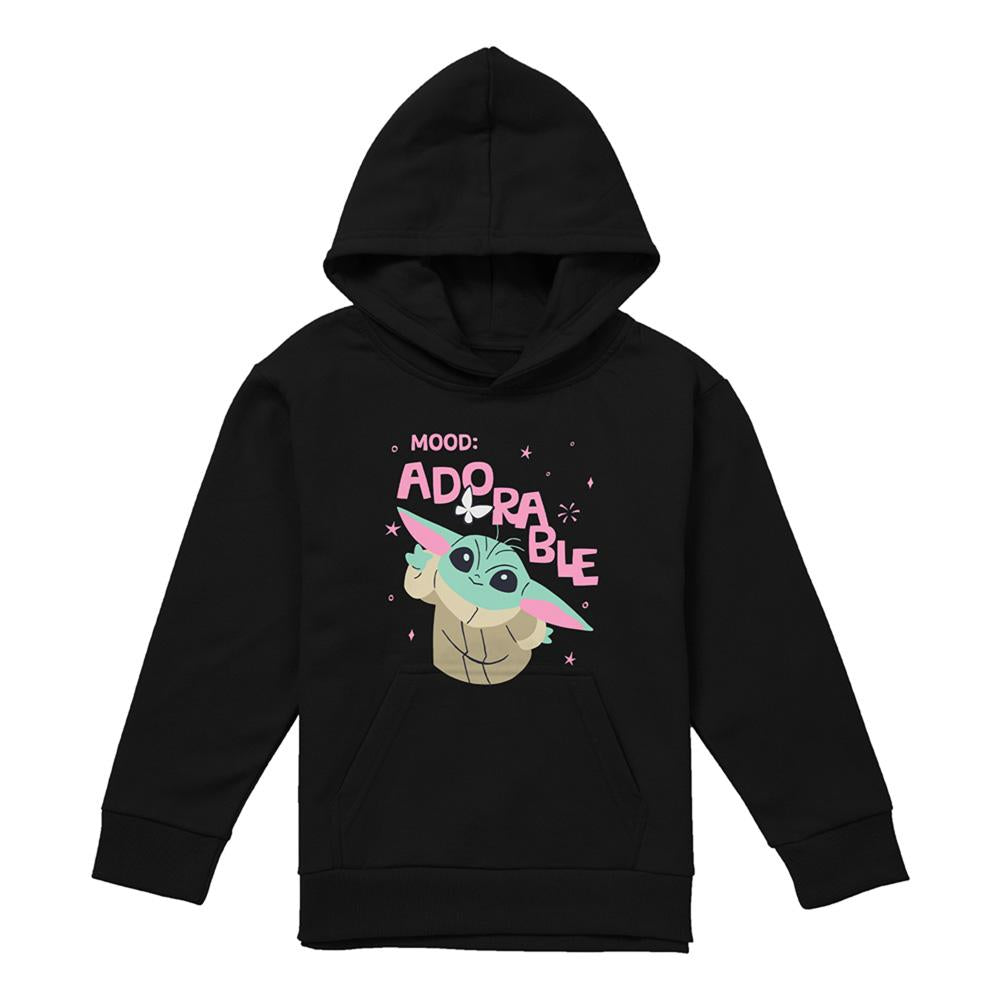 Navy - Lifestyle - Star Wars Childrens-Kids Mood Adorable Grogu Hoodie