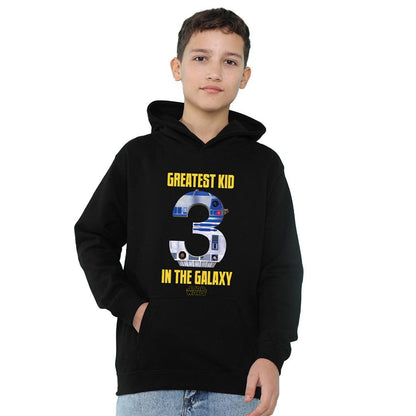 Athletic Heather - Front - Star Wars Childrens-Kids Greatest Kid In The Galaxy R2-D2 Hoodie