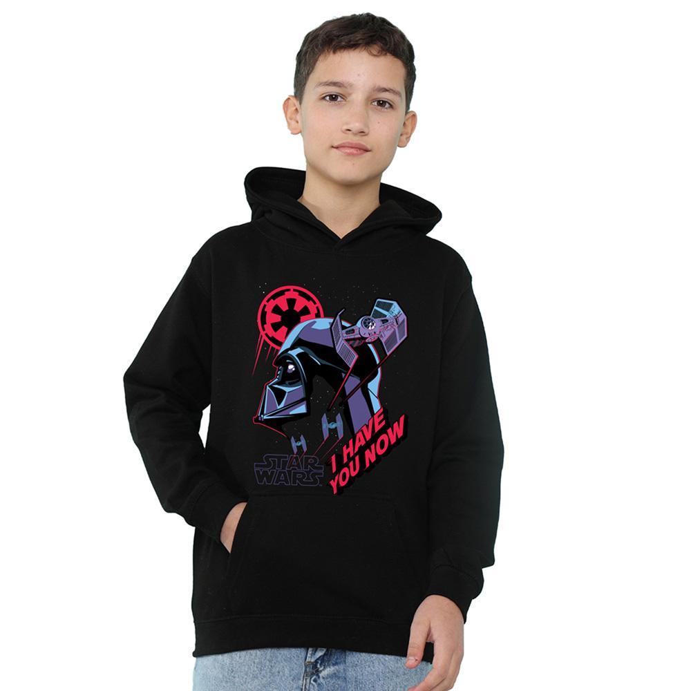 Navy - Front - Star Wars Childrens-Kids I Have You Now Hoodie