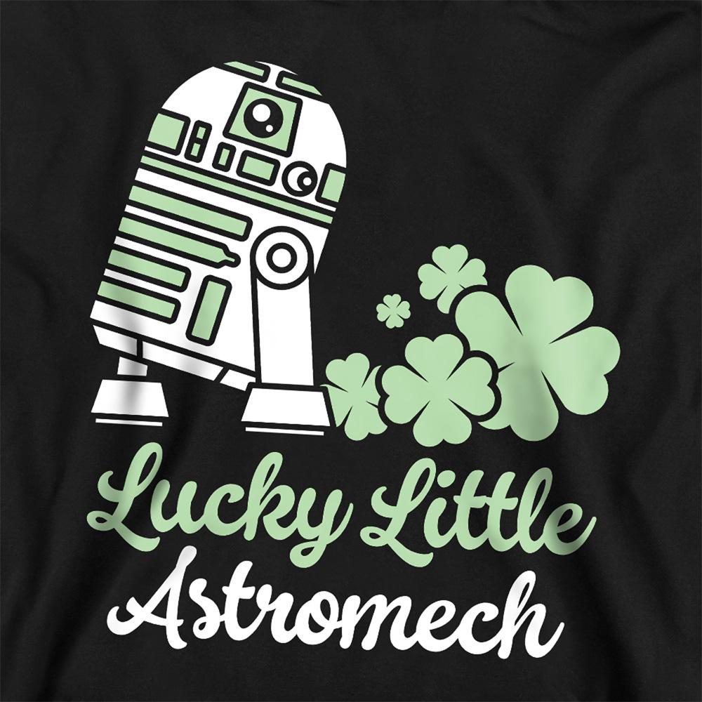 Navy - Back - Star Wars Childrens-Kids Lucky Astromech St Patricks Day Hoodie