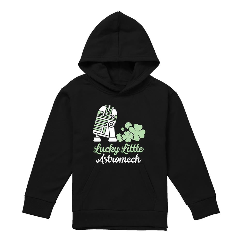 Black - Lifestyle - Star Wars Childrens-Kids Lucky Astromech St Patricks Day Hoodie