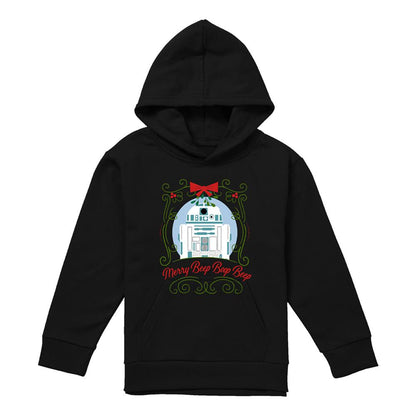 Athletic Heather - Lifestyle - Star Wars Childrens-Kids Merry Beep Boop Beep R2-D2 Christmas Hoodie