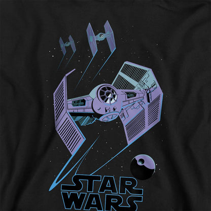 Black - Back - Star Wars Childrens-Kids Death Star Defenders Hoodie