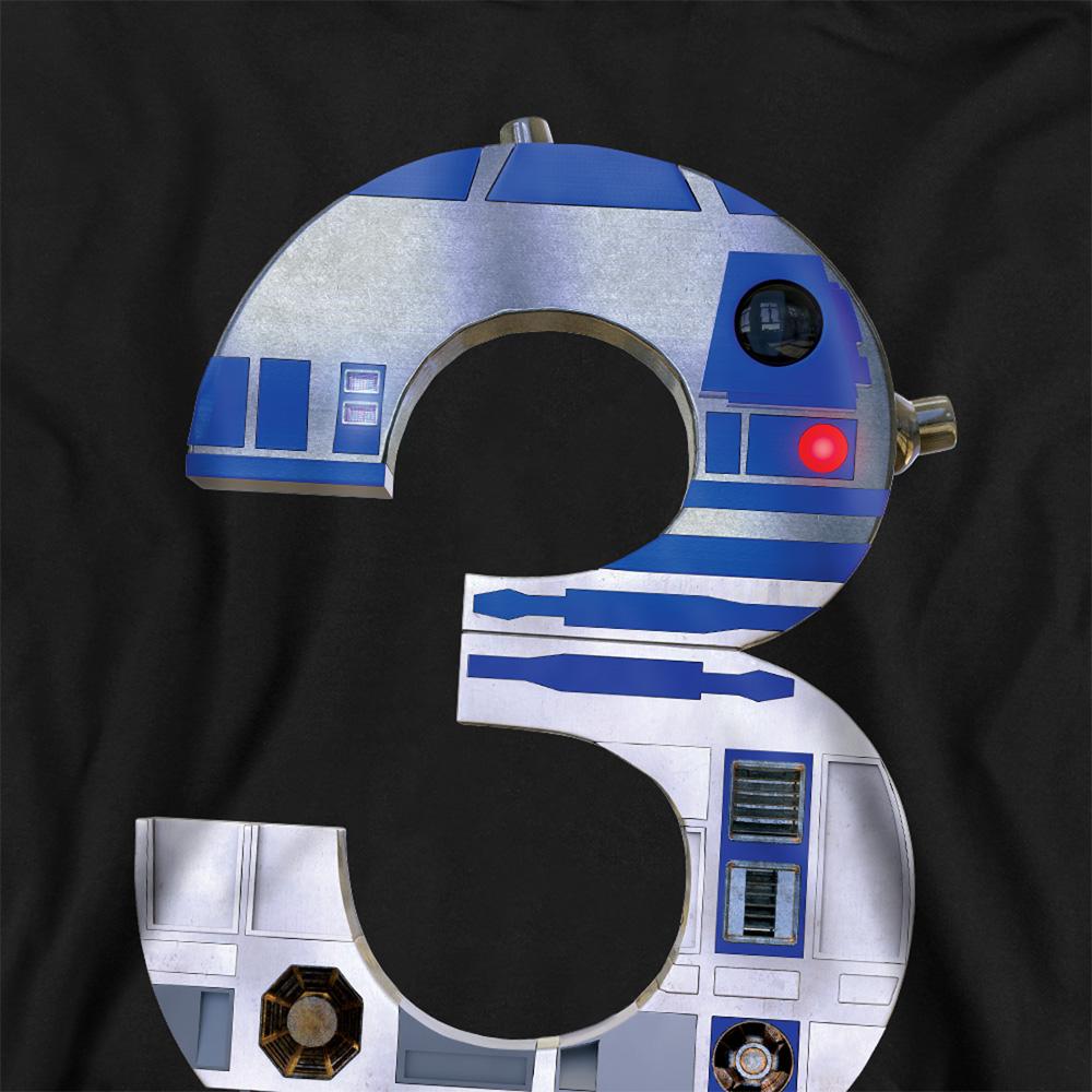 Athletic Heather - Back - Star Wars Childrens-Kids R2-D2 3 Hoodie