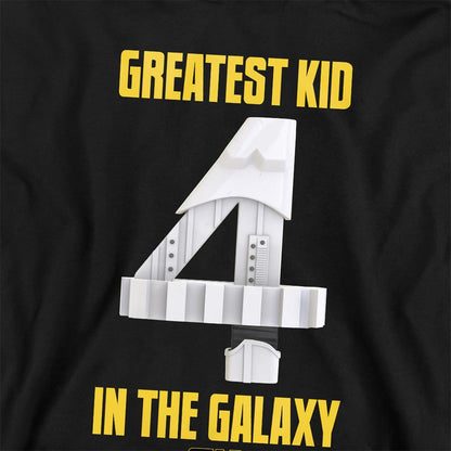 Black - Back - Star Wars Childrens-Kids Greatest Kid In The Galaxy Stormtrooper Hoodie